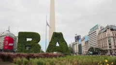 Obelisk Obelisco Buenos Aires Argenti Stock Video Pond5