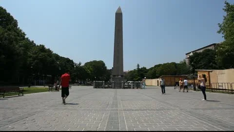 Obelisk  of Theodosius Stock Footage 11383916