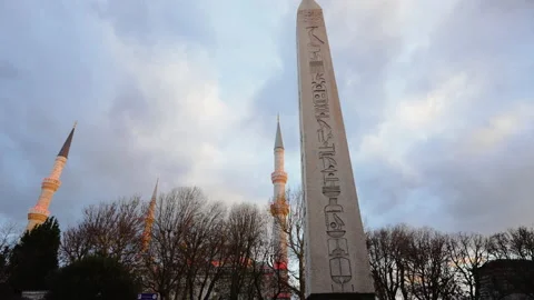 Obelisk of Theodosius Stock Footage 238018836
