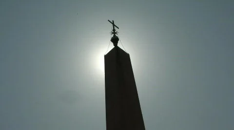Obelisk at Vatican Stock Footage 527429