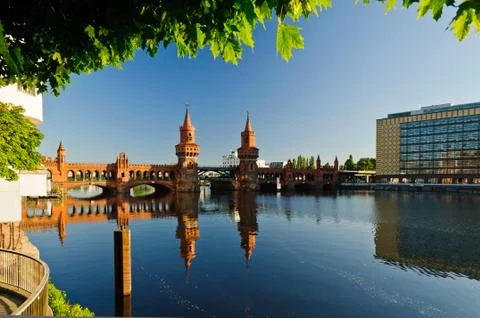 Oberbaum bridge berlin Stock Photos