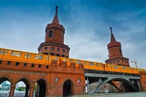 Oberbaum bridge Stock Photos