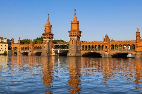 Oberbaum Bridge At Sunset In Berlin Photos