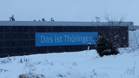 Oberhof, thuringia, germany - 03 01 2026: this is thuringia german sign 4k 25 Stock-Footage 325745512