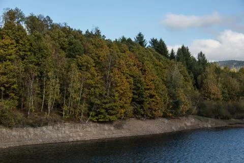 Obernautalsperre in Netphen Stock Photos