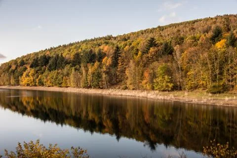 Obernautalsperre in Netphen Stock Photos