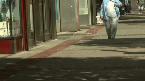 Obese Person Walking 1 Video stock 22334059