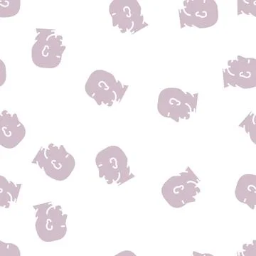 Obesity problem glyph vector seamless pattern 스톡 일러스트