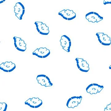 Obesity problem isometric icon seamless pattern Ilustración de archivo