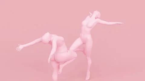 Obesity problem, slimming transformation, comparison thick and slim figure. Video stock 186585897