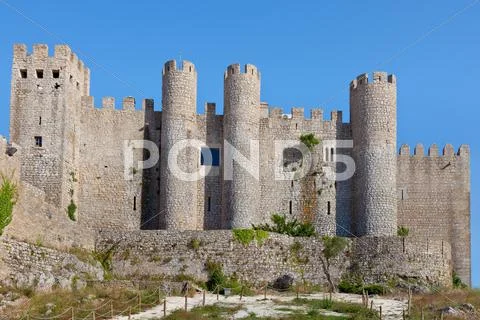 Obidos castle, estremadura, portugal, europe. Stock Photos