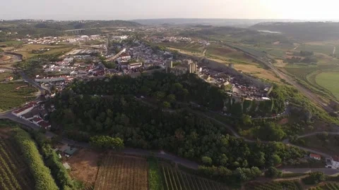 Obidos seen from the sky Stock-Footage 272299950
