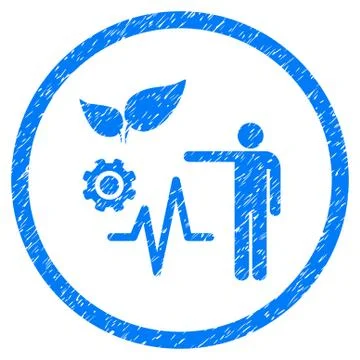 Object Analysis Rounded Grainy Icon Stock Illustration