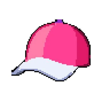 Object baseball cap pixel art vector illustration Illustrazione stock
