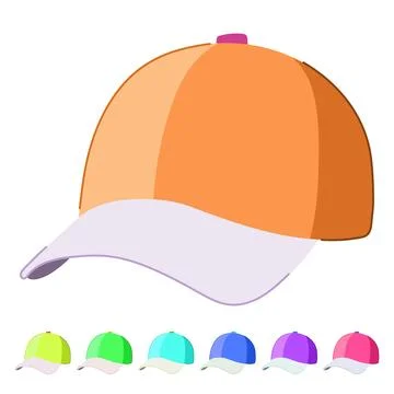 Object baseball cap vector cartoon graphic 스톡 일러스트