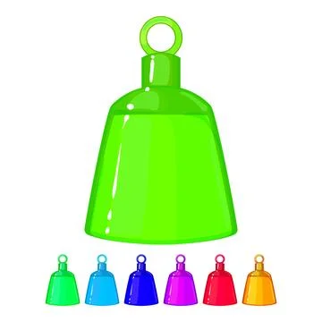 Object bell cartoon vector graphic color sign Stock Illustration