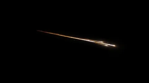 Object Breaking up in the Atmosphere - Transparent Video stock 88500907