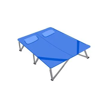 Object camping cot cartoon vector illustration イラスト素材