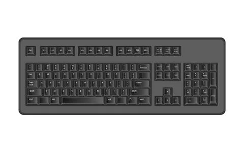 Object computer keyboard symbols Stock Illustration