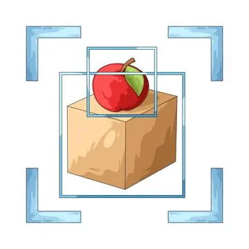 Object detection illustration Stock Illustration
