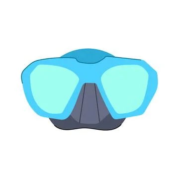 Object diving mask cartoon vector illustration 스톡 일러스트