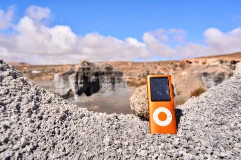 Object in the Dry Desert Foto stock