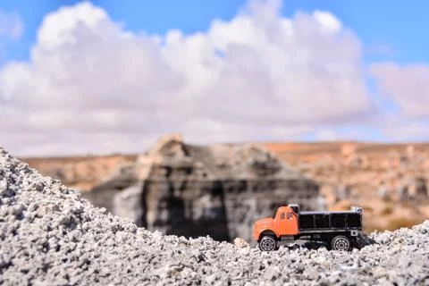 Object in the Dry Desert Stock Photos