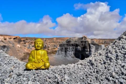 Object in the Dry Desert Stock Photos