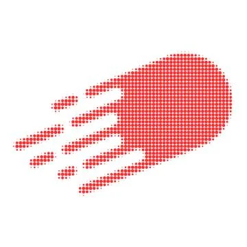 Object Flight Halftone Dotted Icon Illustrazione stock