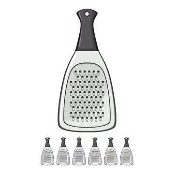 Object grater cooking cartoon vector graphic Illustration