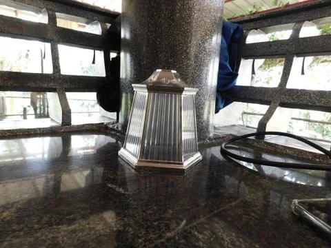 An object isolated on a granite floor Stock Photos