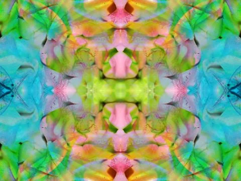 An object in a kaleidoscope Stock Photos