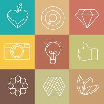 Object line art Stock Illustration