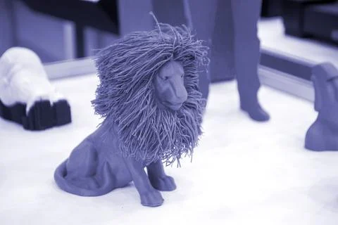 Object model printed 3D printer from molten plastic 3D printer printed prototype Stock Photos