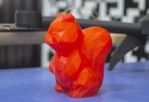 Object model printed on a 3D printer from molten plastic. 3D printer printed Stock Photos