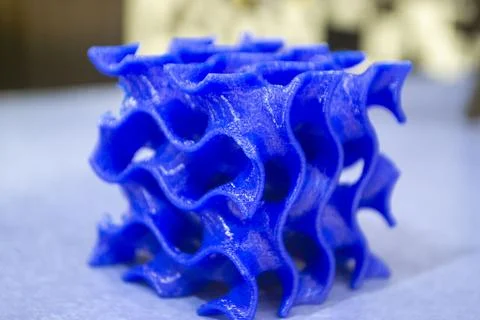 Object model printed on a 3D printer from molten plastic. 3D printer printed Stock Photos