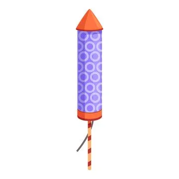 Object night event icon cartoon vector. Cracker star Stockillustratie