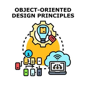 Object oriented design principles for software development イラスト素材