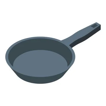 Object pan icon isometric vector. Steam gourmet Illustrazione stock