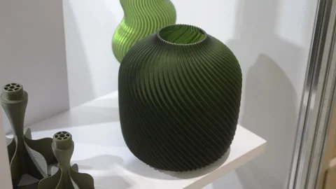 Object printed 3D printer close up Model printed 3D printer molten plastic Stock Footage 316477682