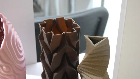 Object printed 3D printer close up Model printed 3D printer molten plastic Stock Footage 316478042