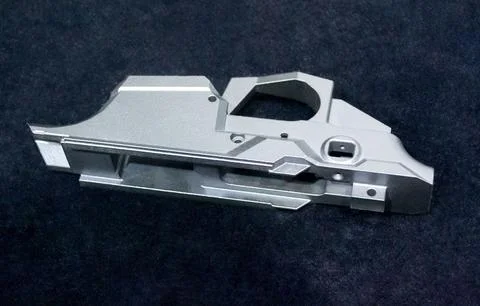 Object printed 3D printer Model created laser selective sintering metal powder Stock Photos
