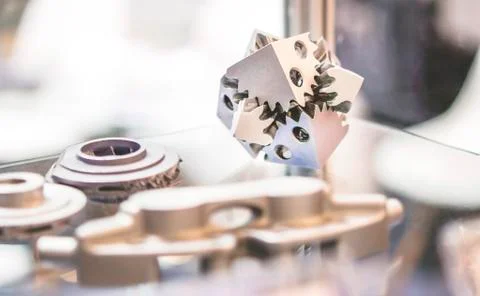 Object printed on metal 3d printer Foto stock