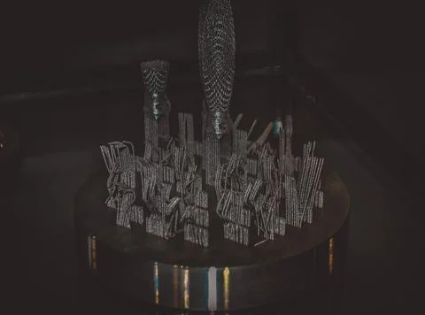 Object printed on metal 3d printer close-up Stock Photos