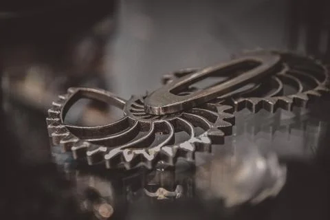 Object printed on metal 3d printer close-up Foto stock