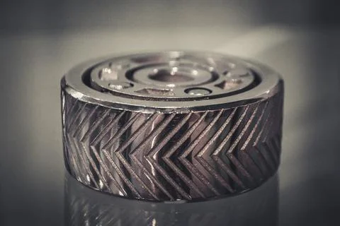 Object printed on metal 3d printer close-up Foto stock