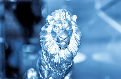 Object printed on metal 3d printer close-up. Stock Photos