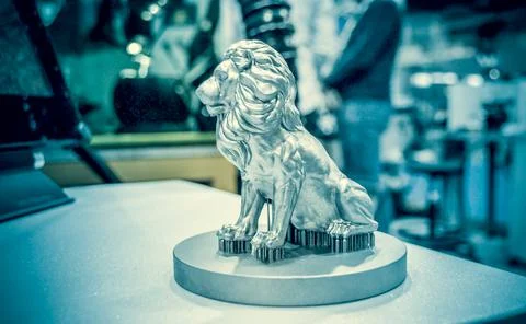 Object printed on metal 3d printer close-up Foto stock