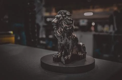 Object printed on metal 3d printer close-up Foto stock