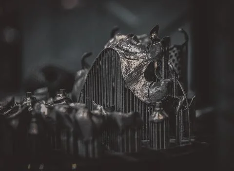 Object printed on metal 3d printer close-up Foto stock
